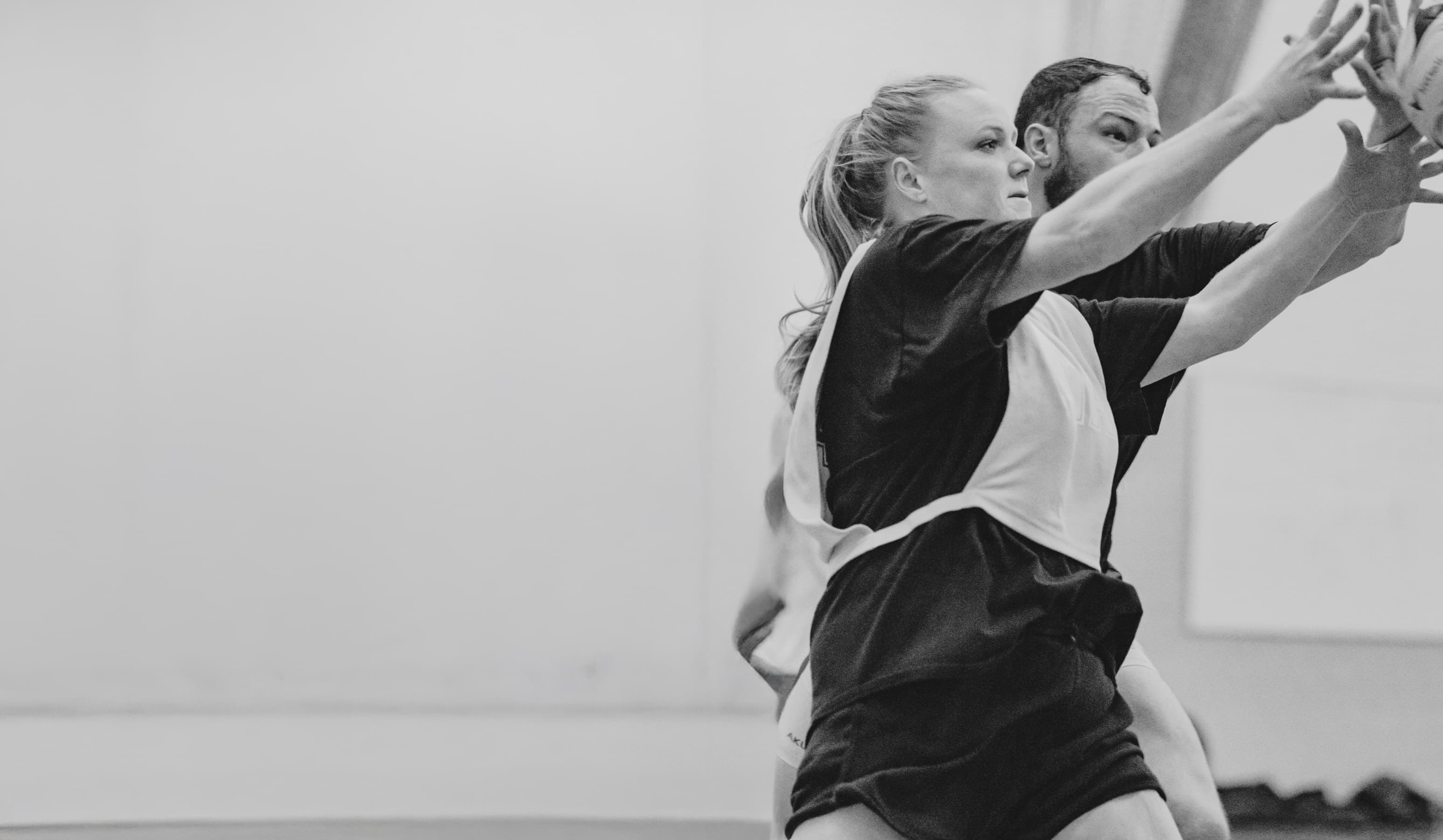 Netball action background